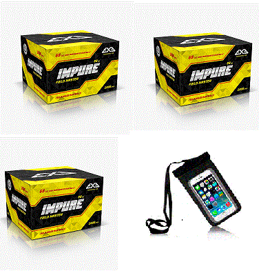 3 x Cajas de Bolas EXE Impure  2000 unds Cal 0.68 +Waterproof Phone Bag - *Envío Gratis 2/3 Dias
